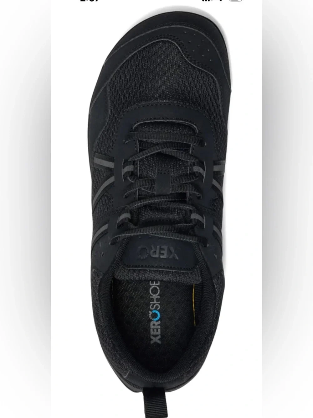 Xero Men's Sz 8 Prio Zero Drop Barefoot Shoes Black Sneaker Athletic Running